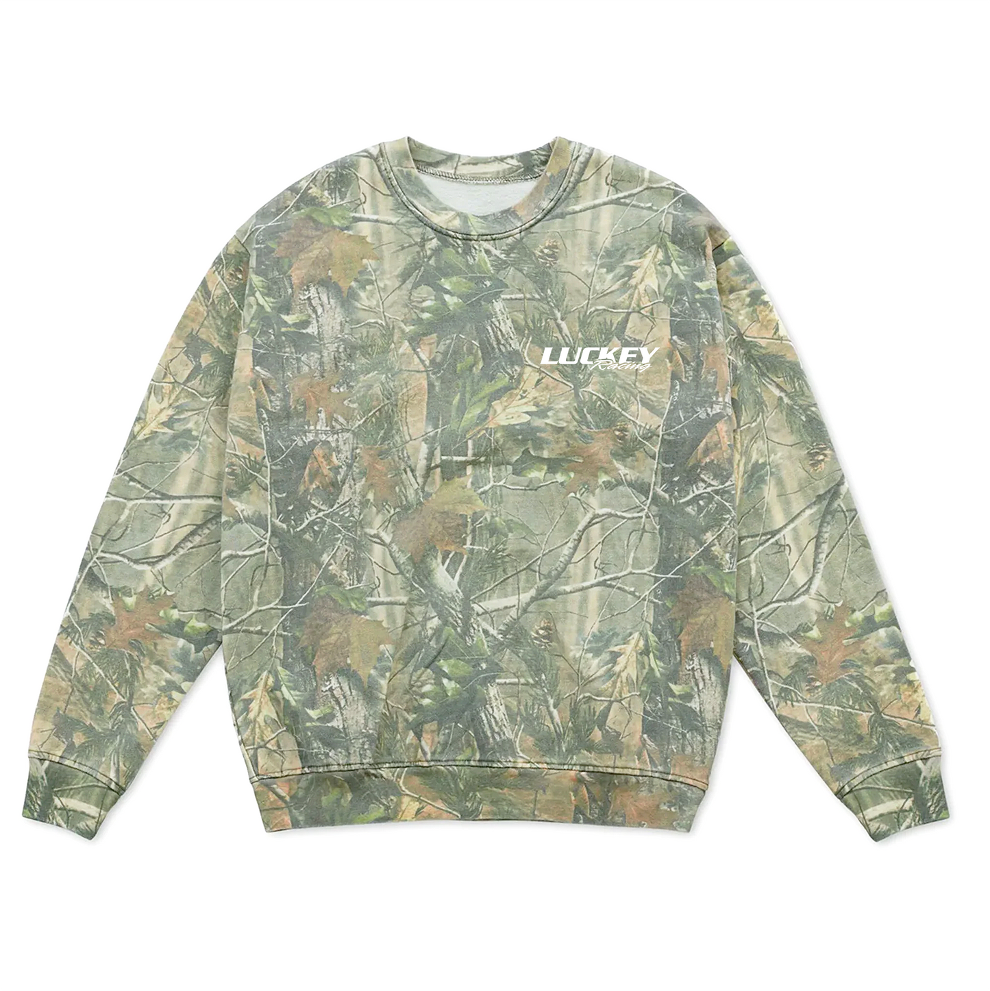 Luckey Racing Camo Heavyweight Crewneck