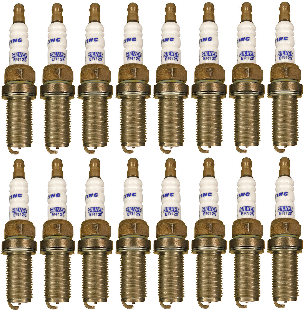 Brisk ER12S Silver Racing Spark Plug Set Heat Range 12 Non-Projected Tip for 09-25 5.7L VVT & 15-25 6.2L HEMI