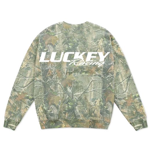 Luckey Racing Camo Heavyweight Crewneck