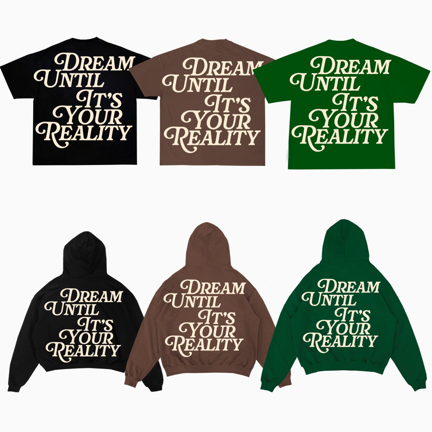 Dream Until It’s Your Reality Hoodie Mocha - BOOSTED LUCKEY